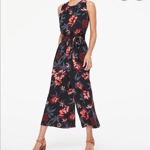 NWT LOFT blossom tie waist jumpsuit